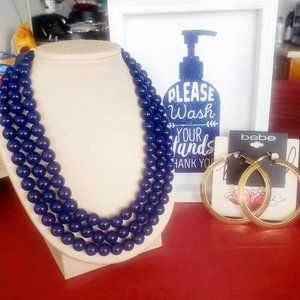 Bebe Blue Necklace